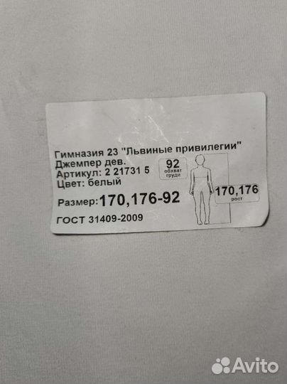 Кофта триколор 23 гимназия