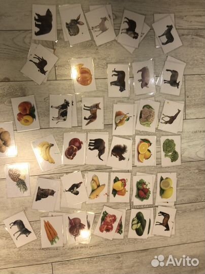 Карточки детские развивающие