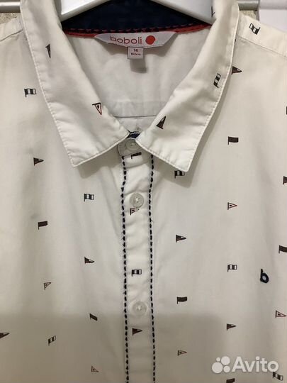 Рубашка на мальчика из хлопка