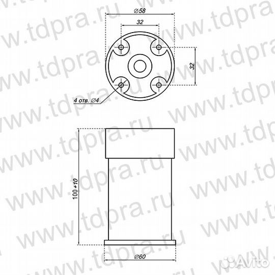 Опора регулируемая ор 102-К