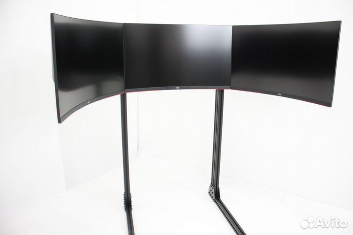 Стойка для трех мониторов усиленная