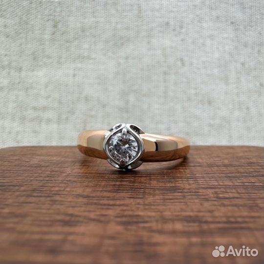 Кольцо с фианитом. Размер 17, №Z535685N1