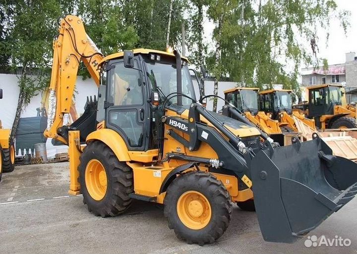 Аренда экскаватора погрузчика услуги трактора