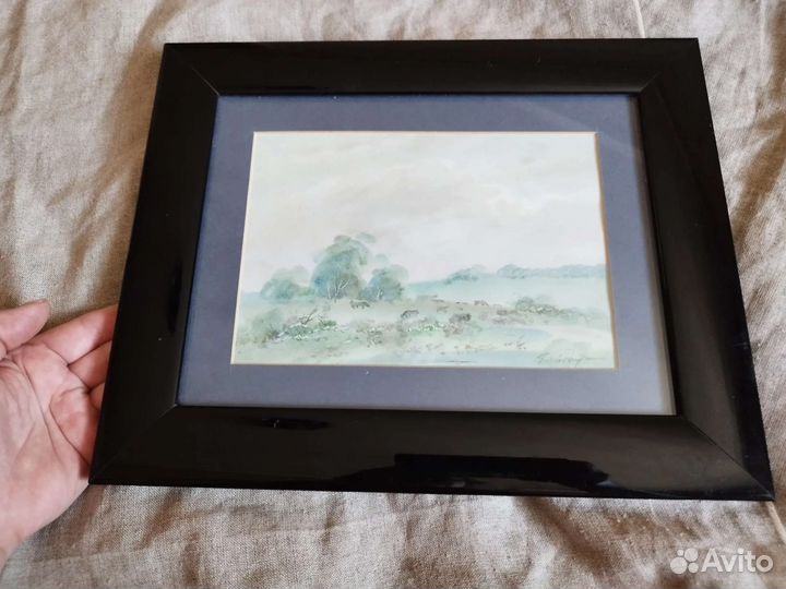 Картина акварель пейзаж
