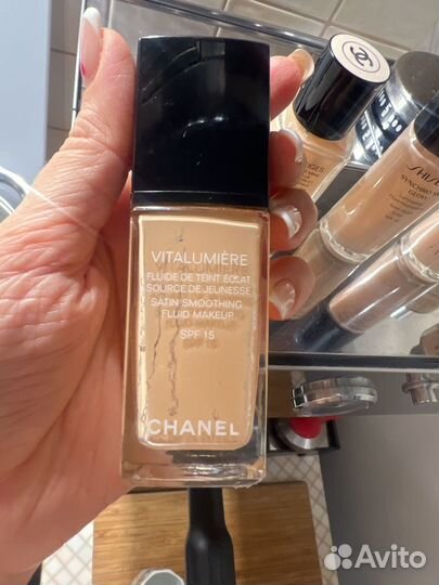 Флаконы пустые от chanel shiseibo Clarins