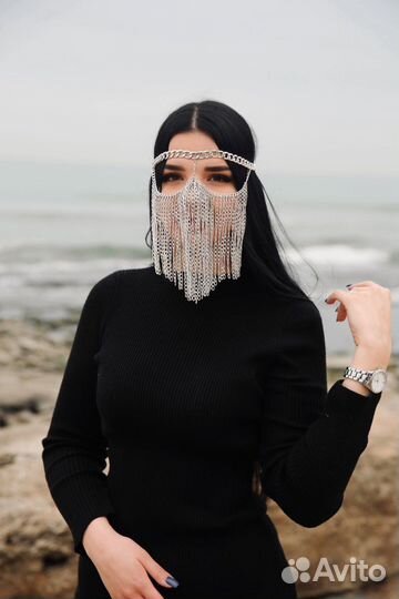 Бурга маска украшение на лицо