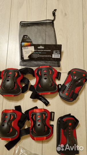 Детский шлем защитный атака, защита на ноги, руки