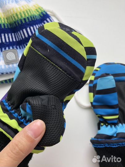 Зимний комплект шапка и краги