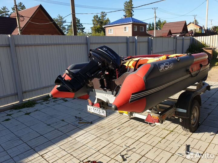 Лодка пвх, мотор, прицеп