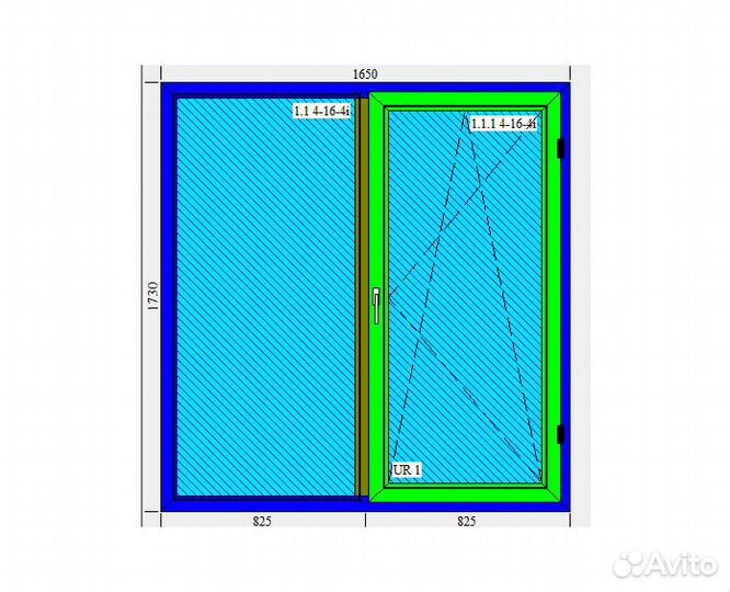 Окна готовые 5 камерный Аluplast