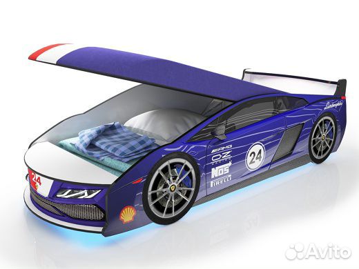 Детская кровать машинка