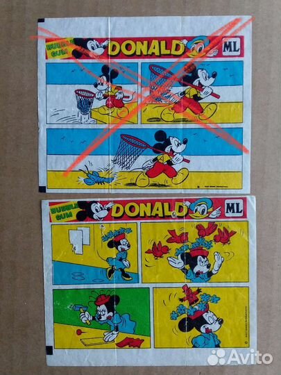 Вкладышы от жвачки 90х