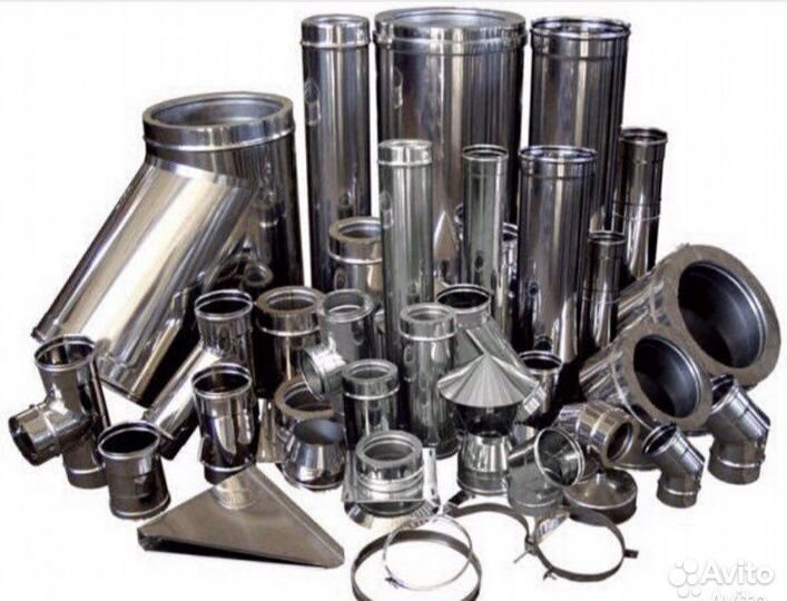 Двухстенные дымоходы диаметров от 80мм до 1000мм