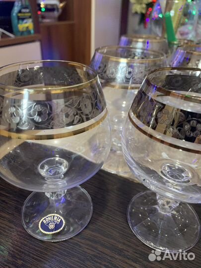 Бокалы богемское стекло