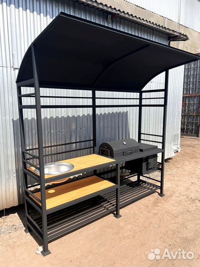 Мангал с мойкой