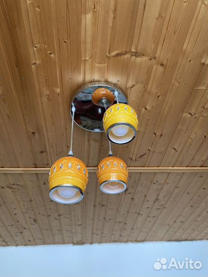 Люстра на длинном шнуре в восточном стиле