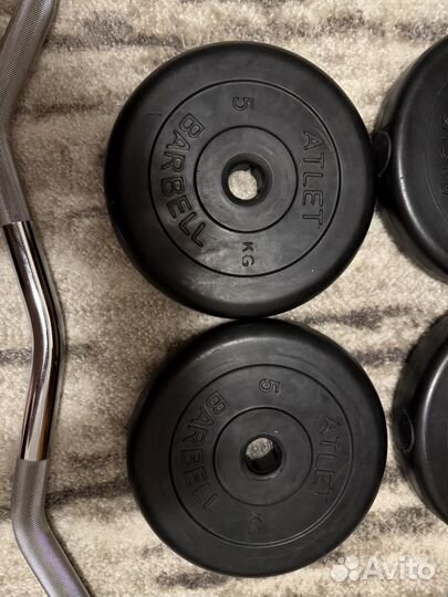 Штанга EZ 55кг