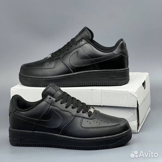 Nike Air Force 1 (черные)