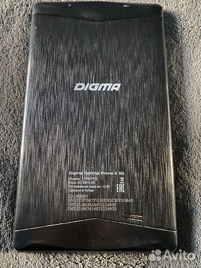 Не рабочий Планшет Digma optima prime 2