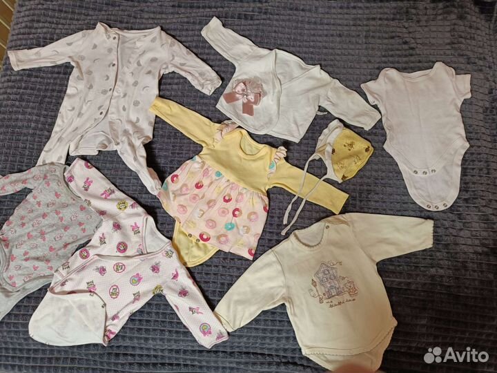 Вещи детские до 4 месяцев