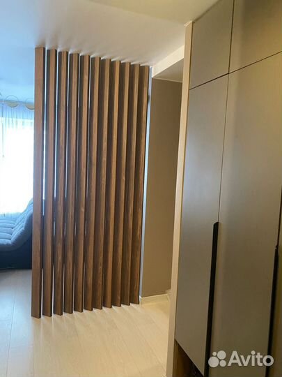 Реечные перегородка для зонирования