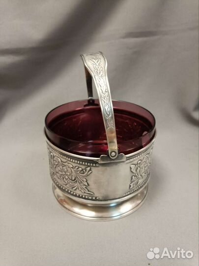 Конфетница Сахарница Модерн Мельхиор СССР