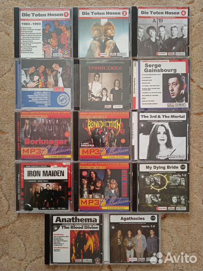 MP3 диски Metal Black Doom Death Punk Рок и др