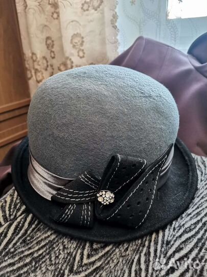 Шляпка фетровая