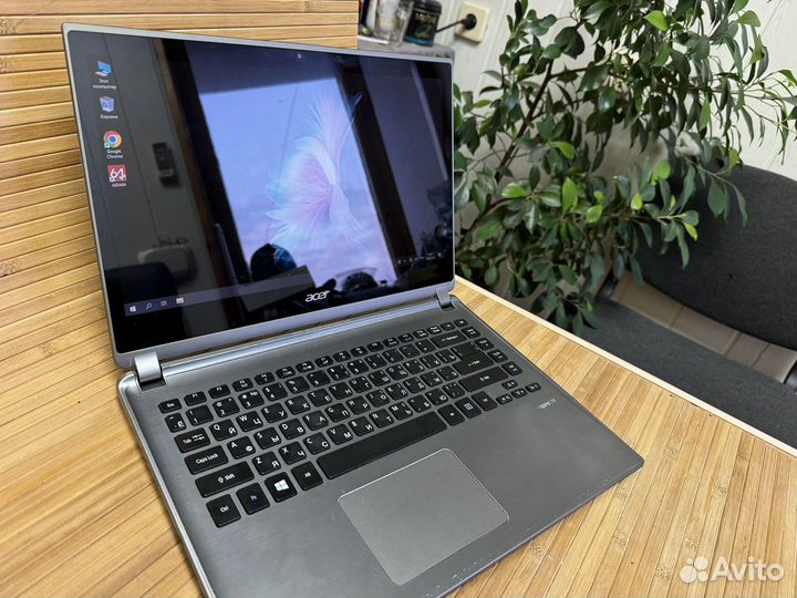 Быстрый сенсорный Асеr i3 6 гб SSD+HDD 4часа