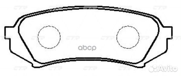 CKT-55 Колодки тормозные дисковые зад GK1