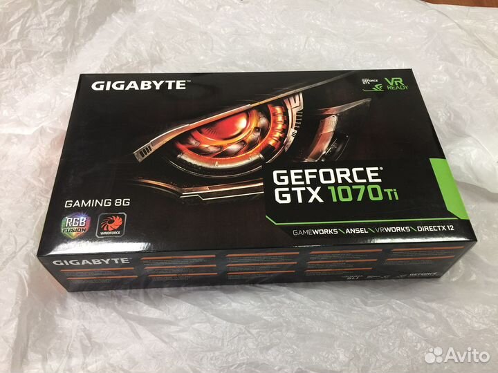 Видеокарта Gigabyte geforce GTX 1070ti 8gb