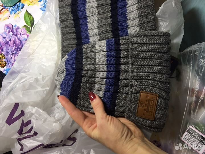 Шапка снуд клмплект для мальчика