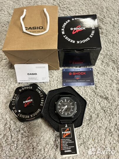 Часы casio g-shock ga 2100 черные