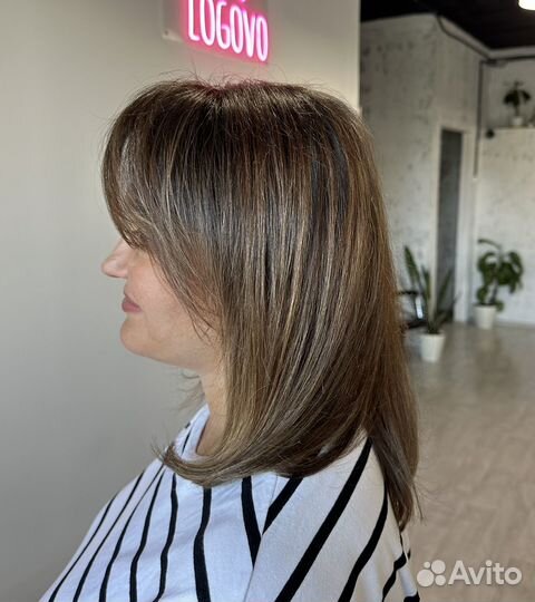 Окрашивание волос, стрижка