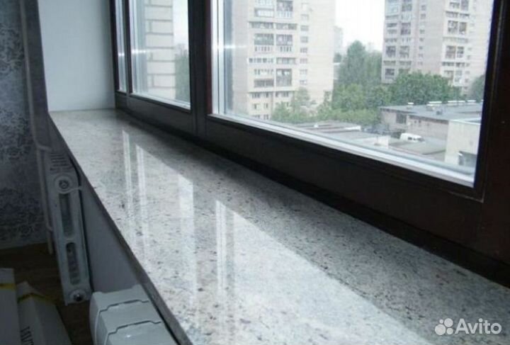 Подоконник из искусственного камня для дома