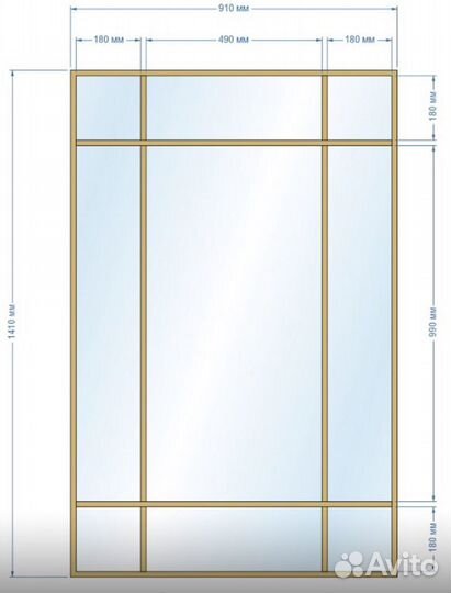 Зеркало напольное