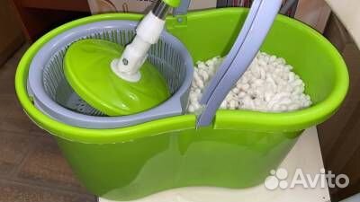 Ведро швабра с отжимом педаль полоскание премиум