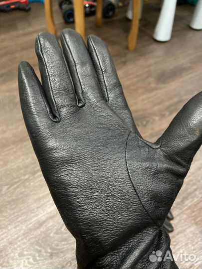 Перчатки натуральная кожа длинные