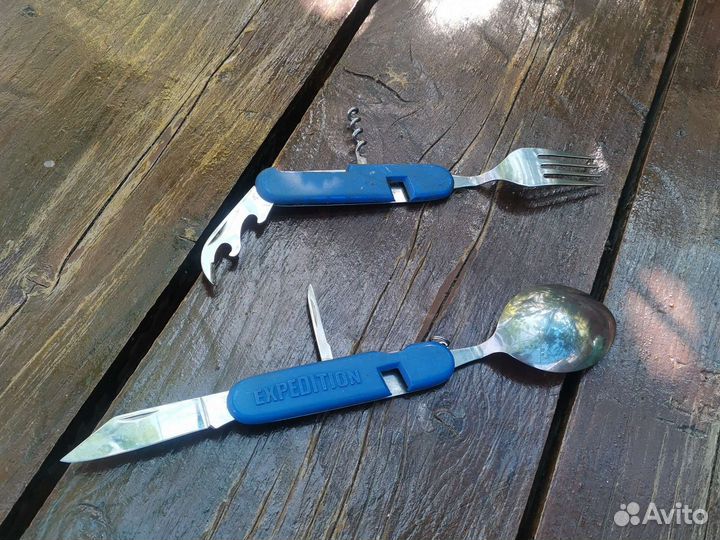 Складные ложка и вилка пара