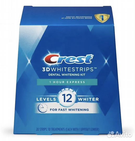 Сrest отбеливающие полоски 1-Hour Express