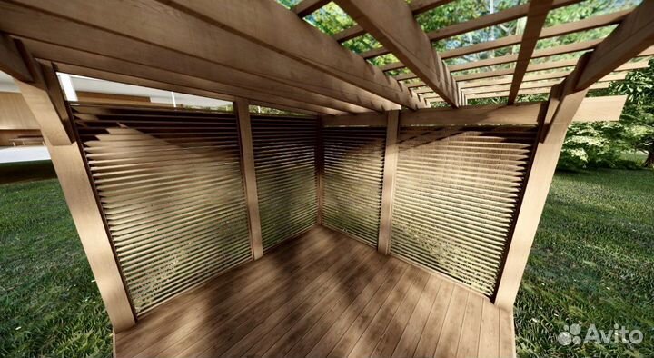 Беседка из дерева Пергола