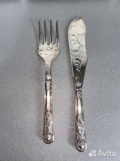 Набор столовых приборов для рыбы,Англия