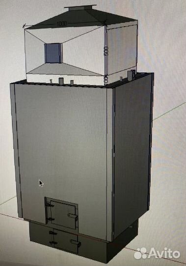 Котел квр 0,12 мвт (120 квт) уголь дрова 1200 м2