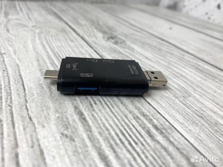 Переходник OTG-USB,MicroSD,Type-S