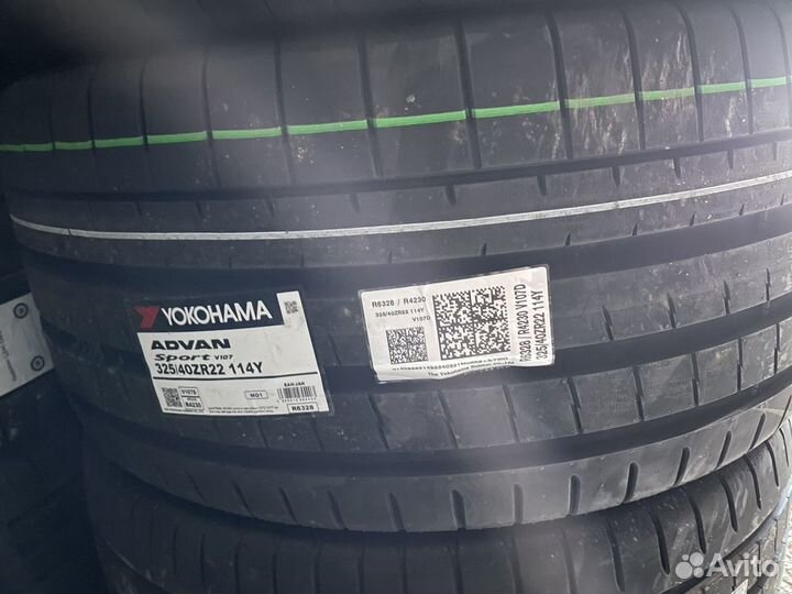 Yokohama Advan Sport V107 285/45 R22 и 325/40 R22 114Y