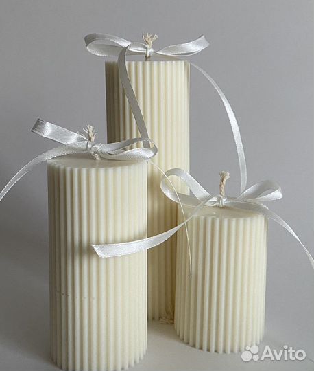 Набор свечей, свадебные свечи столбики