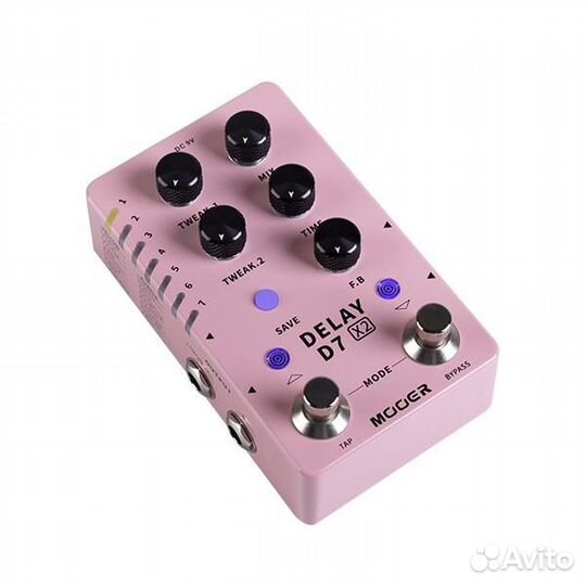 Педаль эффектов Mooer D7 Delay X2