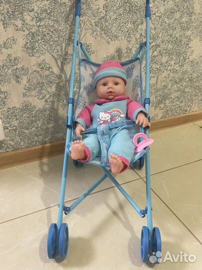 Кукла пупс интерактивная мягкая с одеждой