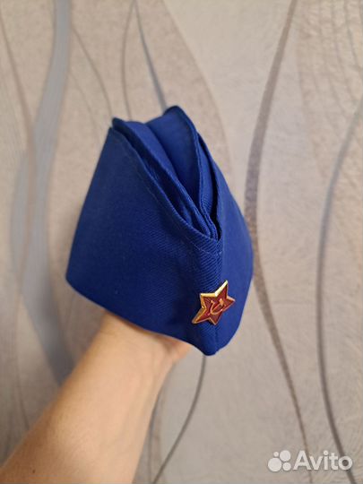 Пилотка синяя