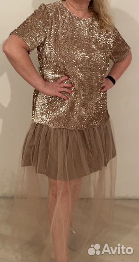 Платье с пайетками женское